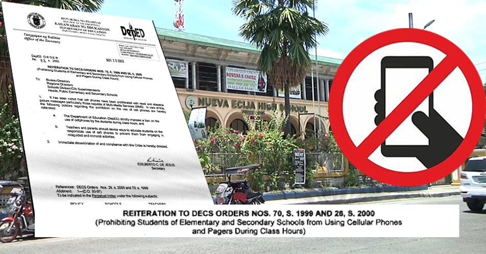 Pagbabawal sa paggamit ng cellphone sa oras ng klase, mas paiigtingin sa NENHS