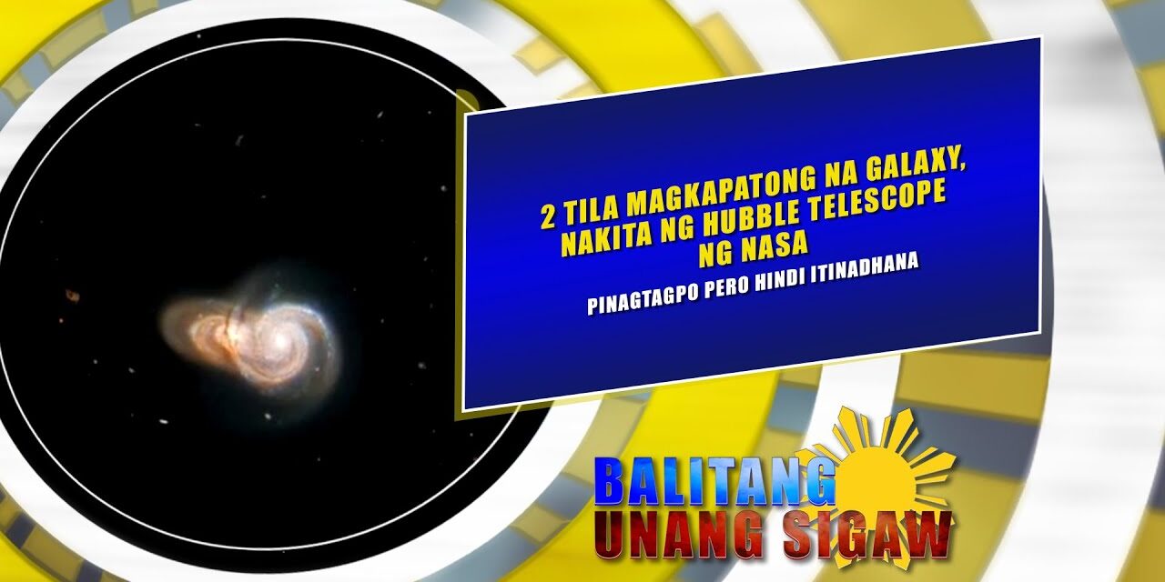 2 tila magkapatong na galaxy, nakita ng Hubble Telescope ng NASA