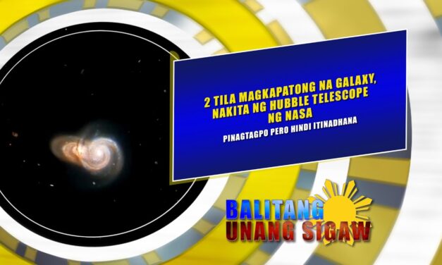 2 tila magkapatong na galaxy, nakita ng Hubble Telescope ng NASA