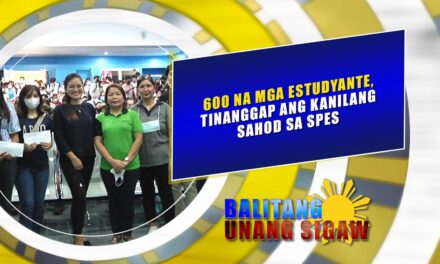 600 na mga estudyante, tinanggap ang kanilang sahod sa SPES