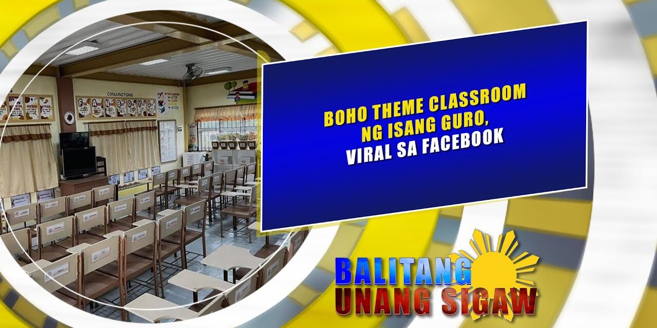 Boho Theme Classroom ng isang guro, viral sa Facebook