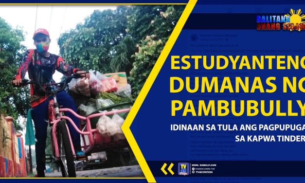 ESTUDYANTENG DUMANAS NG PAMBUBULLY, IDINAAN SA TULA ANG PAGPUPUGAY SA KAPWA TINDERO