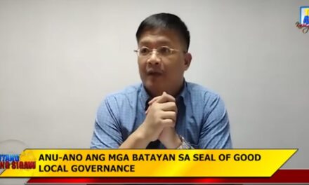 FULL INTERVIEW WITH DILG- NE DIRECTOR TUNGKOL SA SEAL OF GOOD LOCAL GOVERNANCE