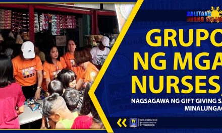 GRUPO NG MGA NURSES, NAGSAGAWA NG GIFT GIVING SA MINALUNGAO NATIONAL PARK