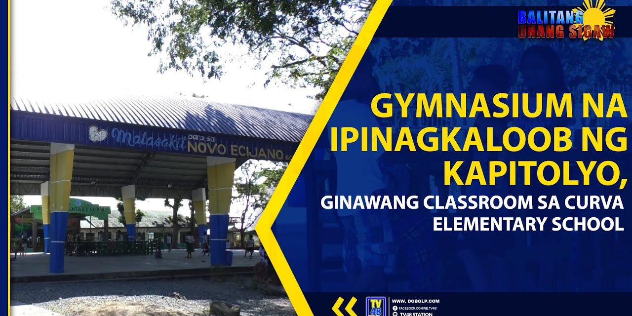 GYMNASIUM NA IPINAGKALOOB NG KAPITOLYO, GINAWANG CLASSROOM SA CURVA ELEMENTARY SCHOOL