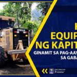 HEAVY EQUIPMENT NG KAPITOLYO, GINAMIT SA PAG-AAYOS NG DAAN SA GABALDON FALLS