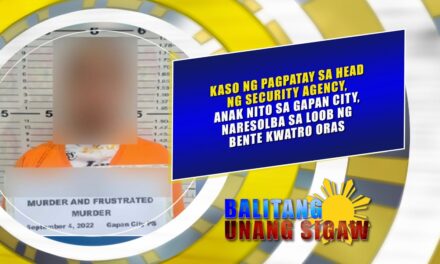 Kaso ng pagpatay sa security head agency, anak nito, naresolba sa loob ng 24-oras