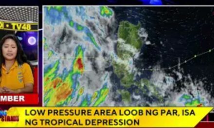 LOW PRESSURE AREA LOOB NG PAR, ISA NG TROPICAL DEPRESSION