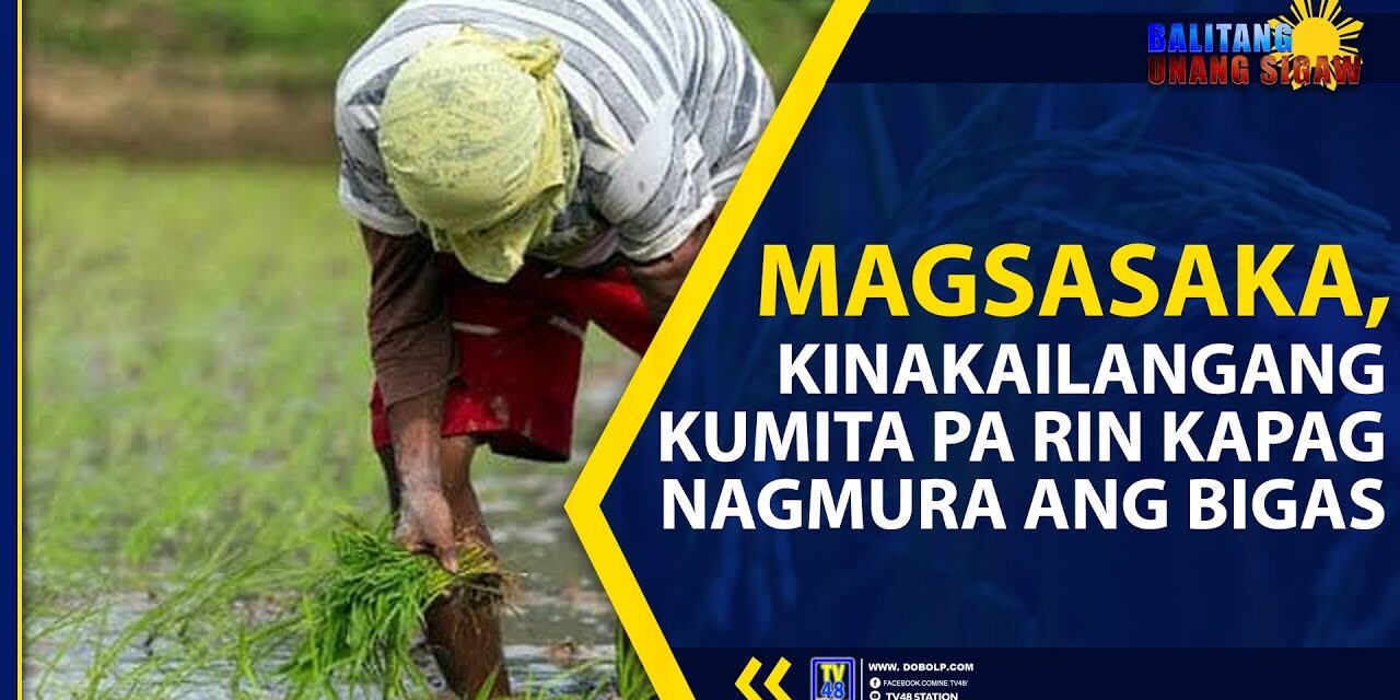 MAGSASAKA, KINAKAILANGANG KUMITA PA RIN KAPAG NAGMURA ANG BIGAS