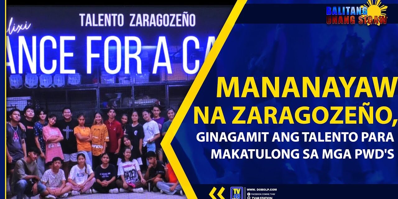 MANANAYAW NA ZARAGOZEÑO, GINAGAMIT ANG TALENTO PARA MAKATULONG SA MGA PWD’S