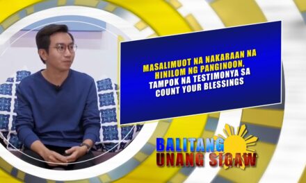 Masalimuot na nakaraan na hinilom ng Panginoon, tampok na testimonya sa CYB