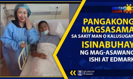 PANGAKONG MAGSASAMA SA SAKIT MAN O KALUSUGAN, ISINABUHAY NG MAG-ASAWANG ISHI AT EDMARK