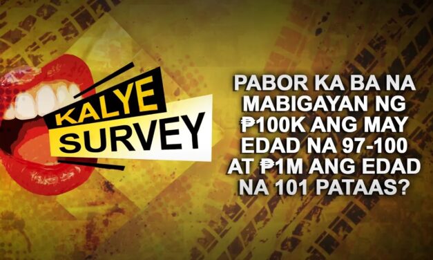 Pabor ka ba na mabigayan ng 100K ang may edad na 97-100 at 1M ang edad 101 pataas?