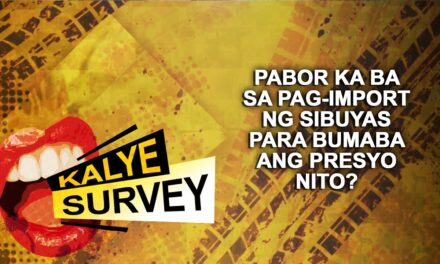 Pabor ka ba sa pag-import ng sibuyas para bumaba ang presyo nito?