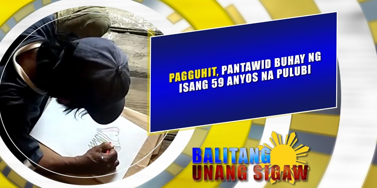 Pagguhit, pantawid buhay ng isang 59 anyos na pulubi
