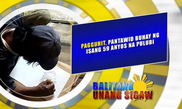 Pagguhit, pantawid buhay ng isang 59 anyos na pulubi