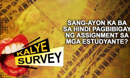 Sang-ayon ka ba sa hindi pagbibigay ng assignment sa mga bata?